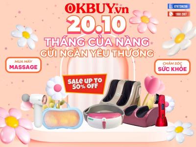 Ưu đãi 50% máy massage – Món quà sức khỏe ý nghĩa cho ngày Phụ nữ Việt Nam 20/10