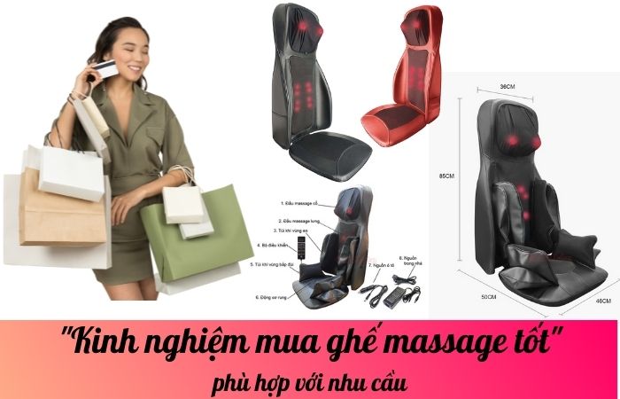 Kinh nghiệm mua ghế massage tốt, phù hợp với nhu cầu