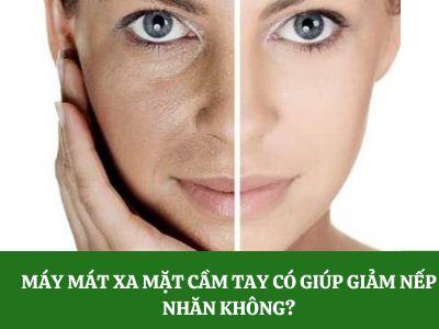 Máy mát xa mặt cầm tay có giúp giảm nếp nhăn không?