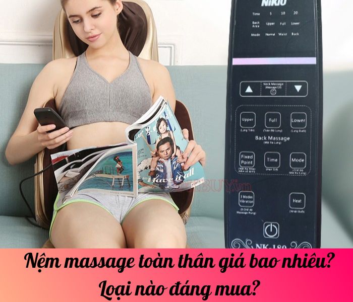 Nệm massage toàn thân giá bao nhiêu? Loại nào đáng mua?