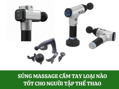 Súng massage cầm tay loại nào tốt cho người tập thể thao