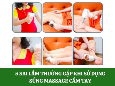 5 sai lầm thường gặp khi sử dụng súng massage cầm tay