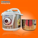 Nồi áp suất điện lòng inox Nhật Bản Osaka IPM-06SS 6L - Bạc