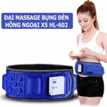 Đai massage bụng pin sạc X5 HL-602 đèn hồng ngoại
