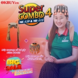 Combo 4 - Bộ hỗ trợ chăm sóc sức khỏe đầu và cổ vai gáy toàn diện - Máy massage cổ vai gáy Nikio NK-139 và máy massage đầu Nikio NK-113