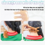 Lược massage đầu, chải cơ, ấn huyệt mũi, cổ vai gáy giảm đau mỏi cổ vai gáy Nikio NK-03C2