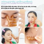 Lược massage đầu, chải cơ, ấn huyệt mũi, cổ vai gáy nâng cơ chống xệ Nikio NK-03C2