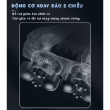 Gối massage hồng ngoại đa năng xoay 2 chiều Nikio NK-135