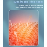 Gối massage hồng ngoại đa năng sưởi đèn hồng ngoại Nikio NK-135