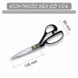 Kéo cắt vải Chuồn Chuồn Hàn Quốc Dragonfly A-240 - 10 inch 25cm