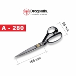 Kéo cắt vải Chuồn Chuồn Hàn Quốc Dragonfly A-280 11 inch - Lưỡi thép Carbon