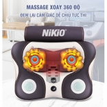Máy (gối) massage lưng hồng ngoại Nikio NK-136AC giá rẻ