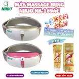 Đai (máy) massage bụng rung lắc và xoay giảm mỡ thừa Nikio NK-169, nhiệt nóng hồng ngoại