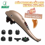 Máy đấm lưng cầm tay cá heo Nikio NK-178 - 7 đầu, không dây pin sạc - Giảm đau nhức toàn thân