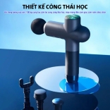 Súng massage cầm tay Booster Boluojun LS 8 đầu, có đầu nóng