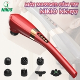 Máy massage cầm tay 7 đầu màu đỏ Nikio NK-177