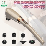 Máy massage cầm tay 7 đầu màu vàng Nikio NK-177