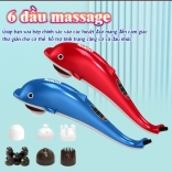 Máy massage cầm tay cá heo 6 đầu Nikio PL-608B