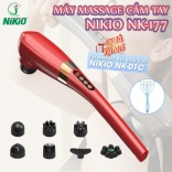 Máy massage cầm tay 7 đầu Nikio NK-177 - 15 chế độ và 15 tốc độ cải tiến mới