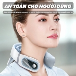 Máy massage cổ pin sạc xung điện cải thiện đau mỏi cổ Nikio NK-130D