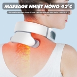 Máy massage cổ pin sạc xung điện cải thiện đau mỏi cổ Nikio NK-130D