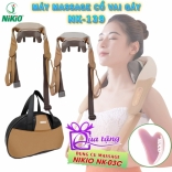 Máy massage cổ vai gáy Nikio NK-139 - Pin sạc, tặng túi xách, nhiệt nóng, động cơ không chổi than êm ái bền bỉ