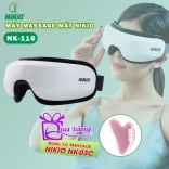 Máy massage mắt bluetooth Nikio NK-116 - Hỗ trợ giảm đau nhức mỏi mắt, thâm quần mắt