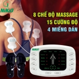 Máy massage xung điện Nikio NK-105 Có Miếng Dán Và Dép Trị Liệu Bàn Chân