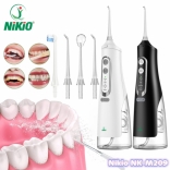 Máy tăm nước cầm tay pin sạc Nikio NK-M209 - Có 4 vòi phun, 4 cường độ phun làm sạch nhanh