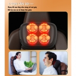 Nệm massage toàn thân đa năng 4 con lăn 3D Nikio NK-150