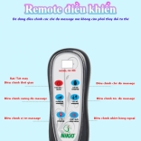 Nệm massage toàn thân remote điều khiển Nikio NK-153