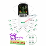 Máy Massage Xung Điện Nikio NK-102 Có 8 Miếng Dán Và Đèn Hồng Ngoại Hỗ Trợ Trị Liệu Viêm Mũi Dị Ứng