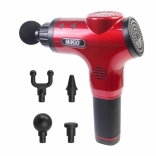 Súng massage cầm tay Nikio NK-170A - 4 đầu, 6 tốc độ, màu đỏ