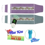Đệm (túi) chườm nóng muối biển Nikio NK-202 - Dòng cao cấp có khóa dán, túi chườm ngải cứu hỗ trợ giảm đau nhức toàn thân