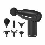 Súng massage cầm tay mini Puli PL-656 - 6 đầu cải tiến hỗ trợ giảm đau nhức