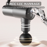 Súng massage cầm tay Booster MINI 2A - 5 đầu massage, hỗ trợ phục hồi cơ