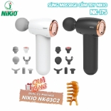 Máy đấm lưng cầm tay mini Nikio NK-175 - Đầu nóng hỗ trợ giảm đau, giãn cơ nhanh