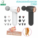 Máy đấm lưng cầm tay mini Nikio NK-175 - Đầu nóng hỗ trợ giảm đau, giãn cơ