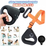 Súng (máy) massage cầm tay toàn thân Nikio NK-273 - Kèm dây đai mát xa thế hệ mới