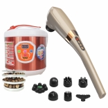 Combo 12 - Bộ sản phẩm chăm sóc sức khỏe hữu ích cho người lớn tuổi - Nồi làm tỏi đen Nikio NK-686 và máy massage cầm tay Nikio NK-177