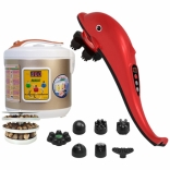 Combo 13 - Bộ sản phẩm hỗ trợ chăm sóc sức khỏe toàn diện cho gia đình - Nồi làm tỏi đen chuyên dụng Nikio NK-696 và máy massage cầm tay cá heo Nikio NK-178