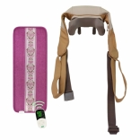 Combo 18 - Bộ sản phẩm hỗ trợ giảm đau mỏi cổ vai gáy nhanh với túi chườm nóng muối biển Nikio NK-201 và máy massage cổ vai gáy NK-139