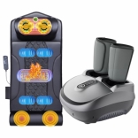Combo 2 - Bộ thiết bị hỗ trợ chăm sóc sức khỏe toàn diện - Nệm massage toàn thân từ cổ tới chân Nikio NK-152 và Máy massage chân Nikio NK-187