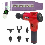 Combo 21 - Bộ sản phẩm hỗ trợ giảm đau mỏi toàn thân nhanh chóng với túi chườm nóng muối biển Nikio NK-202 và súng massage cầm tay NK-170B