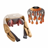Combo 4 - Bộ hỗ trợ chăm sóc sức khỏe đầu và cổ vai gáy toàn diện - Máy massage cổ vai gáy Nikio NK-139 và máy massage đầu Nikio NK-113