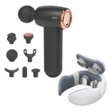 Combo 8 - Bộ sản phẩm hô trợ chăm sóc sức khỏe toàn thân - Máy massage cổ vai gáy Nikio NK-130 và Súng massage cầm tay Nikio NK-175