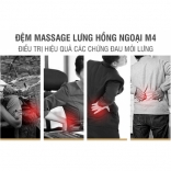 Đệm massage lưng hồng ngoại nhiệt sưởi đa năng M4-04