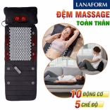 Đệm massage toàn thân có gối lăn hồng ngoại Lanaform Delight LA110316