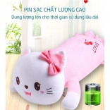 Gối massage hồng ngoại pin sạc hello kitty YJ-68-08