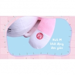 Gối massage hồng ngoại pin sạc hello kitty YJ-68-02